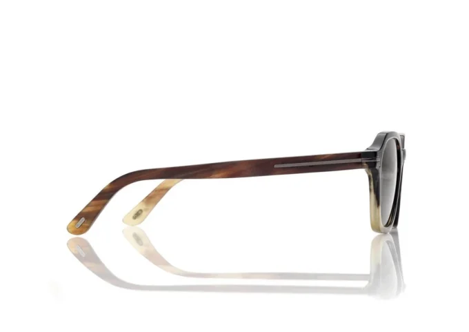 Geometrische Horn-Sonnenbrille