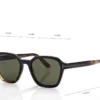 Geometrische Horn-Sonnenbrille