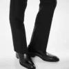 Gepolsterter Leder-Schnürschuh
