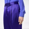 Gepunktete Jacquard-Plisseehose