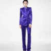 Gepunktete Jacquard-Plisseehose