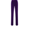 Gerade geschnittene Hose aus Baumwollsamt
