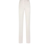 Gerade geschnittene Hose aus gewaschener Baumwoll-Seidenmischung