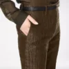 Gerade geschnittene Hose aus Krokodil-Jacquard