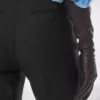 Gerade geschnittene Hose aus Woll-Seiden-Mischung