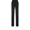 Gerade geschnittene Hose aus Wollmischkrepp mit Pailletten