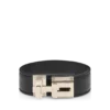 Geschmeidiges T-Verschluss-Armband aus genarbtem Leder