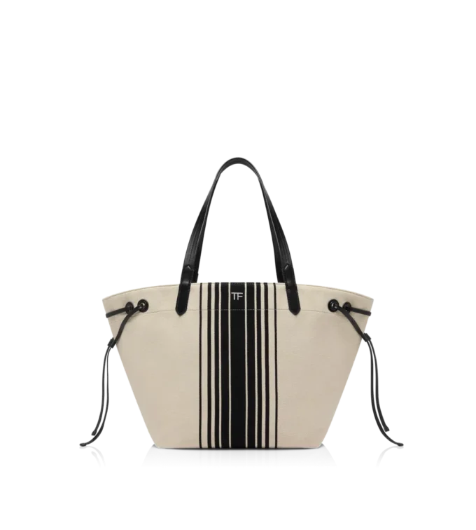 Gestreifte Jacquard-Tasche