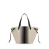 Gestreifte Jacquard-Tasche