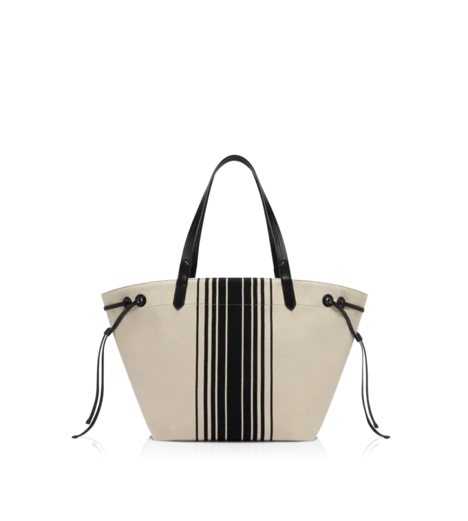 Gestreifte Jacquard-Tasche