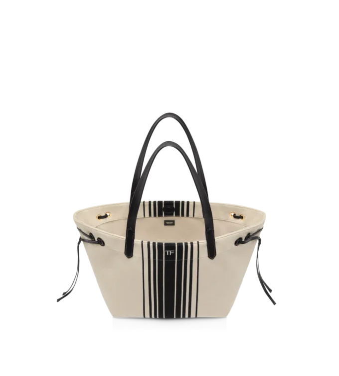 Gestreifte Jacquard-Tasche