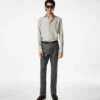 Gewaschenes Slim-Fit-Hemd aus Twill