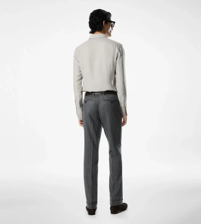 Gewaschenes Slim-Fit-Hemd aus Twill