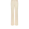 Glänzende Barathea-Seidenwolle, maßgeschneiderte Tuxedo-Hose mit weitem Bein