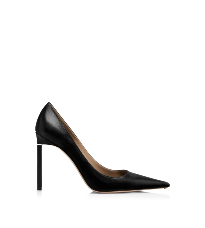 Glänzende Lederpumps
