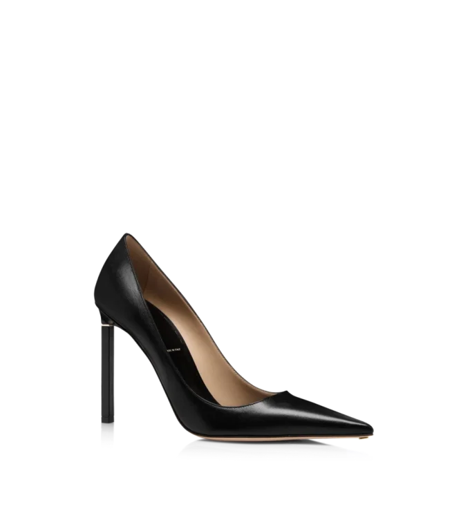 Glänzende Lederpumps