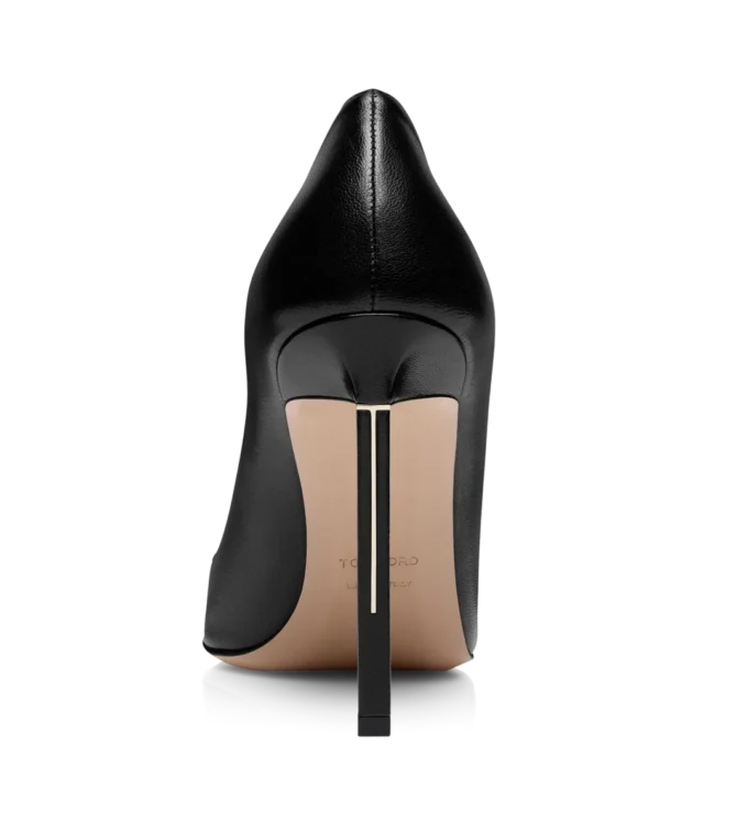 Glänzende Lederpumps
