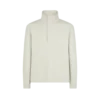 Halbknopf-Pullover aus Baumwolle, Seide und Kaschmir
