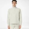 Halbknopf-Pullover aus Baumwolle, Seide und Kaschmir