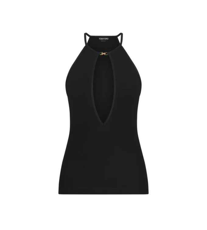 Halterneck-Top mit Cut-Out