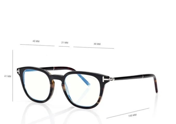 Horn Square Blue Block Opticals