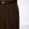Hose mit doppelter Falte aus gebrochenem Twill