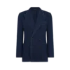 Indigo-Jacke mit Fischgrätenmuster