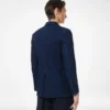 Indigo-Jacke mit Fischgrätenmuster