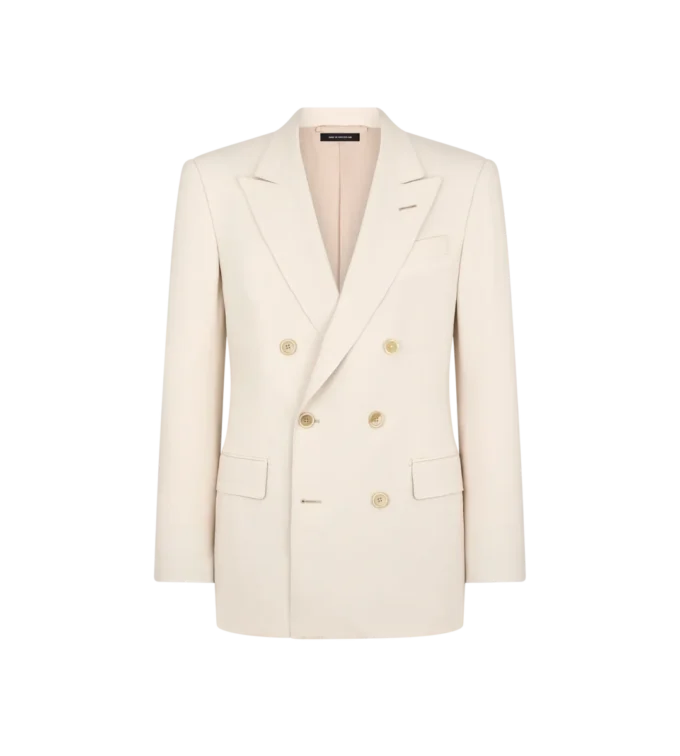 Jacke aus Wolle, Kaschmir und Seide