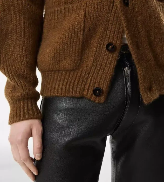 Kaschmir-Strickjacke mit Schalkragen