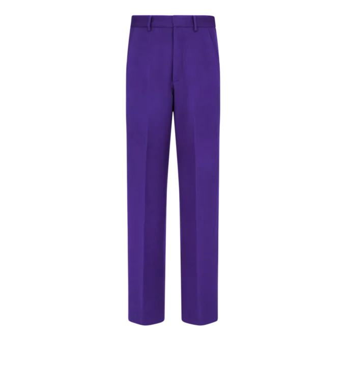 Kaschmirhose mit doppelt teilbarer Twill-Struktur