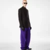 Kaschmirhose mit doppelt teilbarer Twill-Struktur