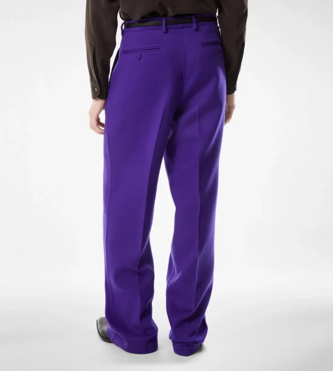 Kaschmirhose mit doppelt teilbarer Twill-Struktur
