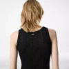 Knielanges Weste-Kleid mit Tom Ford Metallplakette