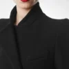 Kompakte Stretch-Bouclé-Wickeljacke
