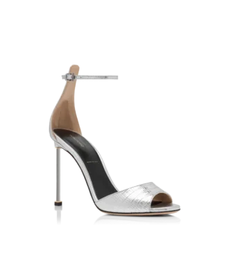 Laminierte, bedruckte Tejus Spire Sandalette mit Fesselriemchen