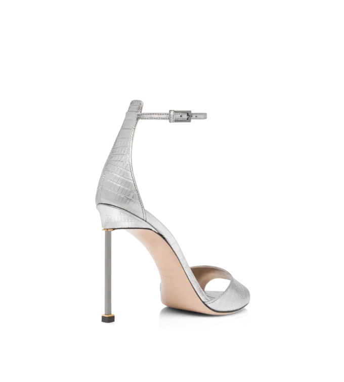 Laminierte, bedruckte Tejus Spire Sandalette mit Fesselriemchen