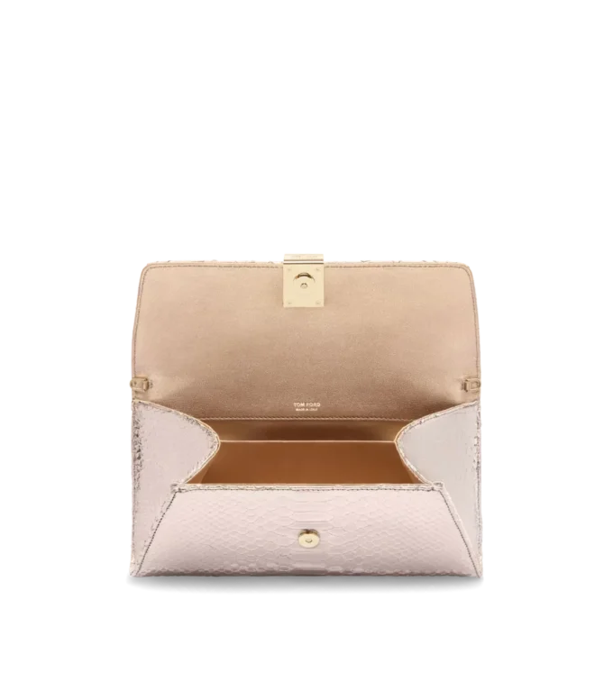 Laminierte Python Nobile Clutch mit Prägung