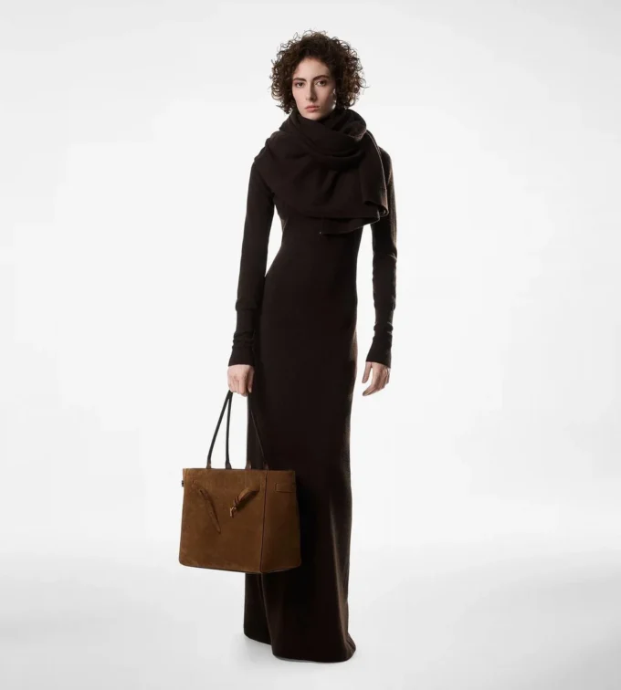 Mittelgroße Audrey-Tasche aus Wildleder