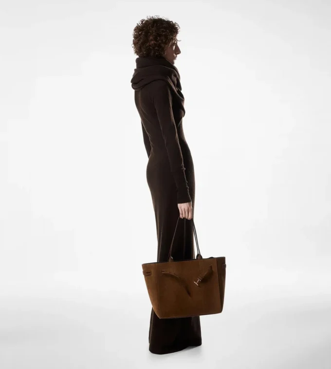 Mittelgroße Audrey-Tasche aus Wildleder