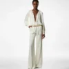 Langärmeliger Jumpsuit mit Raffungen