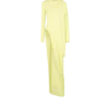 Langärmeliges Abendkleid aus Crêpe-Jersey