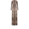 Langärmeliges Abendkleid mit Stehkragen