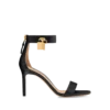 Leder-Sandalen mit Vorhängeschloss
