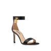 Leder-Sandalen mit Vorhängeschloss