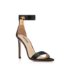 Leder-Sandalen mit Vorhängeschloss