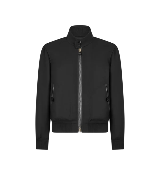 Leichter Harrington-Blouson aus Wolle, doppelt teilbar