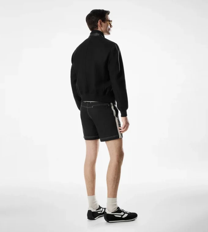 Leichter Harrington-Blouson aus Wolle, doppelt teilbar