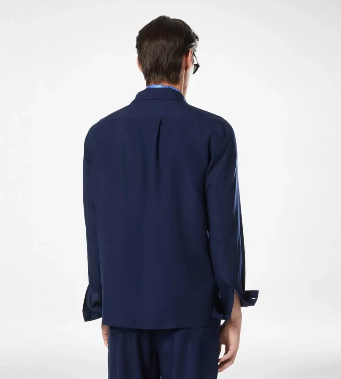 Leichtes Pyjamahemd aus Lyocell