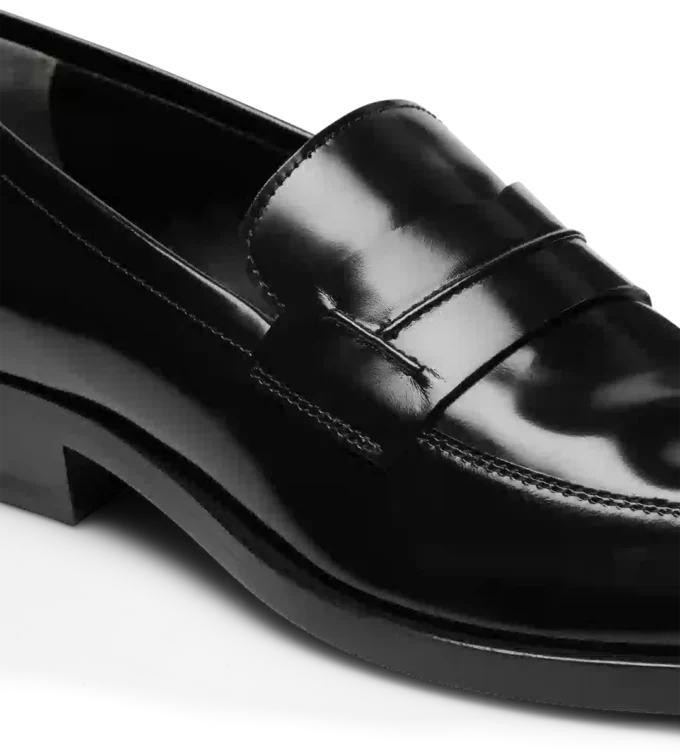 Loafer aus gebürstetem Leder
